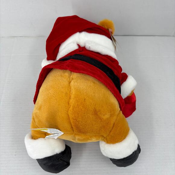 Disney Store Pooh Bear Plush Santa Claus Suit Hat 13 Inch Exclusive 1999 Vintage - Picture 3 of 9